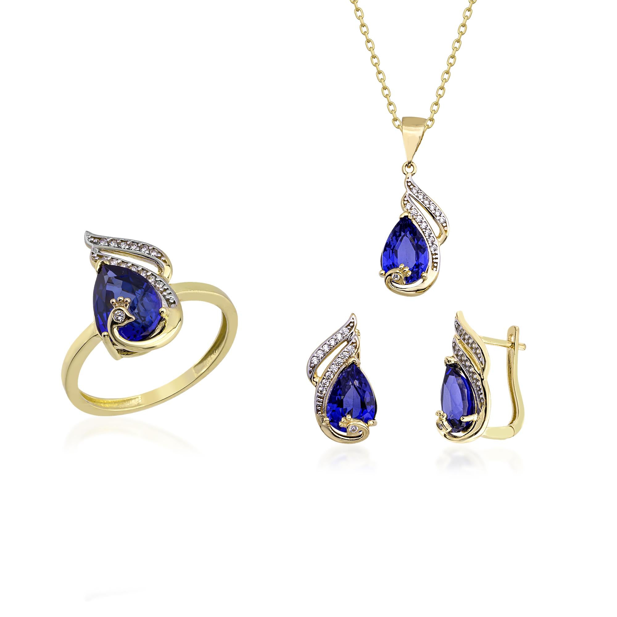 Irmak Değerli Taşlı Set
