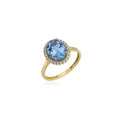 Oval Swis Topaz Yüzük